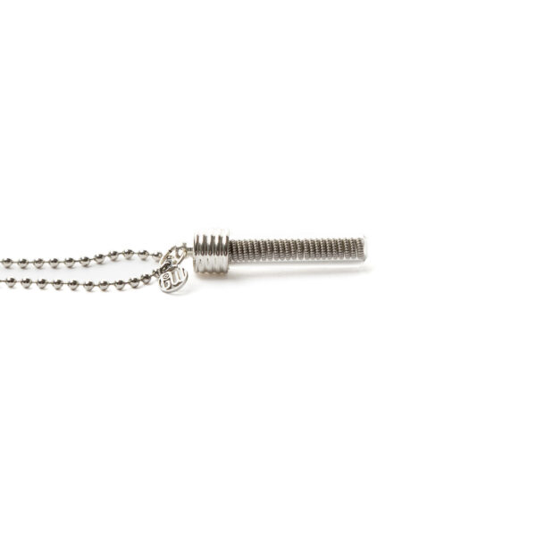 Kris Barras – Test Tube Coil Pendant (on 30 inch ball chain) £70