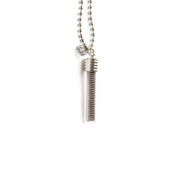 Pendulum – Test Tube Coil Pendant (on 30 inch ball chain)