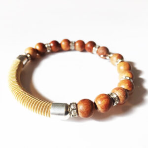 Paul Carrack – “Riff” guitar string – wooden bead Bracelet £95