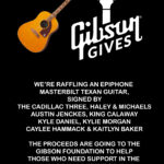 Gibson Gives – Signed Epiphone Masterbilt Texan Guitar Raffle Ticket