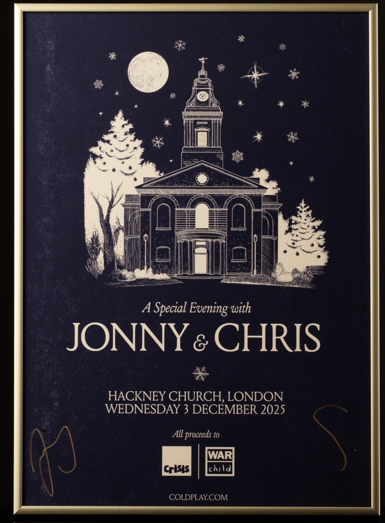 Jonny & Chris signed poster raffle ticket £10