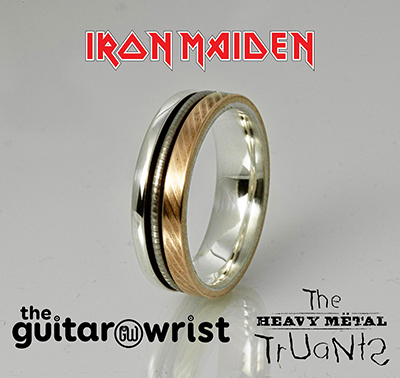 Iron Maiden – Nicko Cymbal & Sterling Silver Ring £250